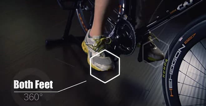 走行モードの例：両足を揃えての360度回転運動　　ある意味“バタフライ”モード？