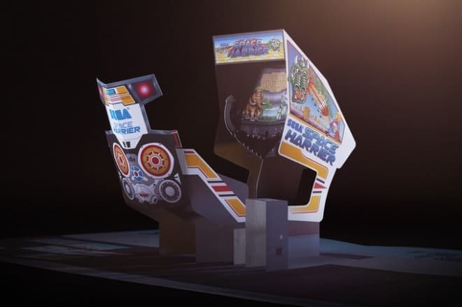 セガの体感ゲームの歴史をペーパークラフトでたどる「SEGA Arcade: Pop-Up History」