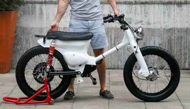 カブを電動バイクに改造するコンバージョンキット、Shanghai Customsで予約受付開始