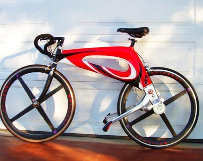 レバーを踏んで走る自転車「NuBike」―チェーンよりもシンプルで、高効率？