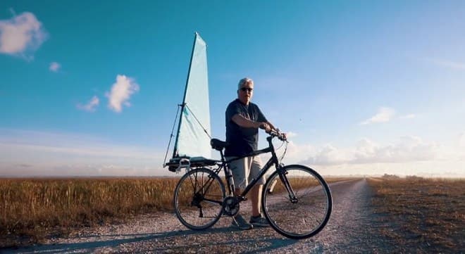 風力アシスト自転車「CycleWing」