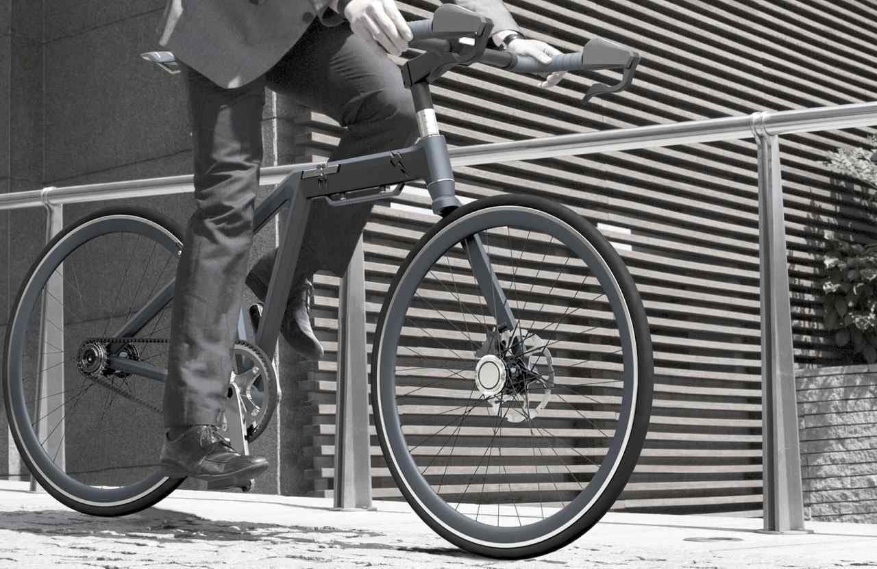 都市生活者向けの折り畳みクロスバイク「TRIG」 
