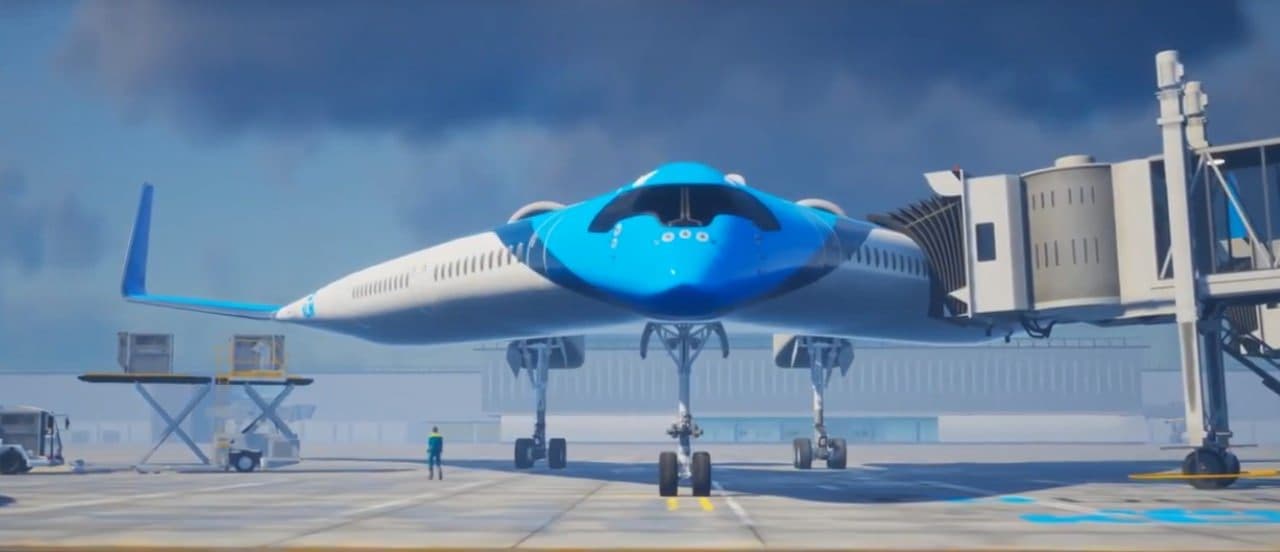 未来の航空機「フライングV」、持続可能な社会の実現に向けてKLMとTU Delftが開発中