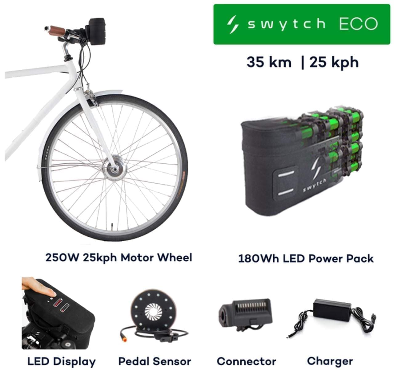 世界最小・最軽量…愛車を電動アシスト自転車に変える「Swytch」