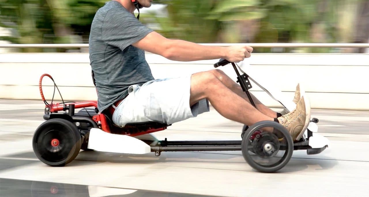 ホバーボードを電動ゴーカートにする「Hyper GOGO Go Kart Kit」