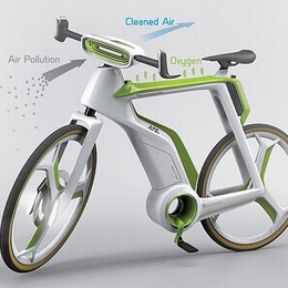 空気清浄機のついた自転車「Air-Purifier Bike」
