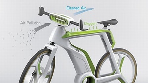 空気清浄機のついた自転車「Air-Purifier Bike」
