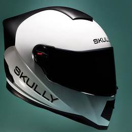 リアビューモニター付きのバイク用ヘルメット「SKULLY AR-1」―ナビ機能もついてる！
