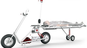 「救急バイク」のコンセプトモデル「Zephyr Rescue Scooter」―狭い道での救急活動に