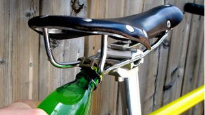自転車のサドルを栓抜きにする「ROAD POPPER」―これでいつでもビールが飲める！？
