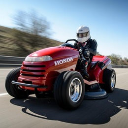 ホンダの芝刈り機が、世界最高スピードを達成！ ― ギネス世界記録に認定される