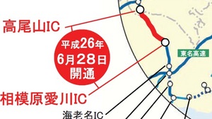 東名・中央・関越自動車道が、圏央道で1つに結ばれる！―相模原愛川 IC ～高尾山 IC 間が6月28日開通