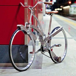 スポークもハブもない折り畳み自転車「Sada Bike」―タイヤサイズは26インチ！