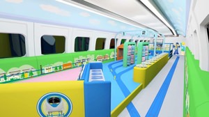 山陽新幹線の中にプラレール＆運転台--子ども向けの特別車両「プラレールカー」、7月運行開始