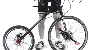 21世紀の「ペニー・ファージング」―前輪駆動の折り畳み自転車「MC2」