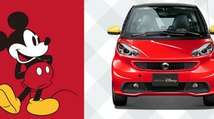ミッキーマウスをイメージしたベンツ「smart fortwo electricdrive edition Disney」