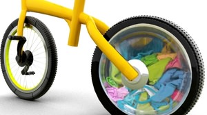 洗濯機付きの自転車「BIWA」―6キロ走れば、洗濯が完了！