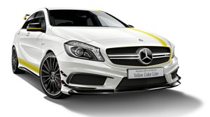 イエローのアクセントが鮮やか！―メルセデス・ベンツ「A クラス」の特別仕様車「Mercedes-AMG A 45 4MATIC Yellow Color Line」