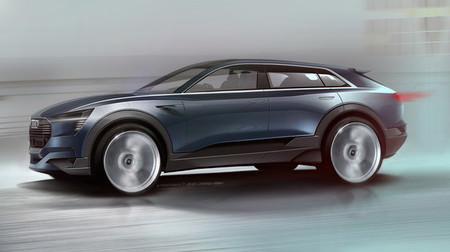 アウディ、SUV型電気自動車のコンセプトモデル「e-tron quattro concept」