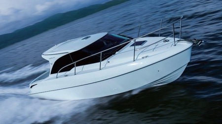 トヨタ 新型ボート「PONAM-28V」発売 -- FRP、アルミ、カーボン繊維などを融合した次世代ハル