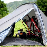 自転車と一泊！－サイクルキャンプ用のテント「バックフリップバイシクルテント」