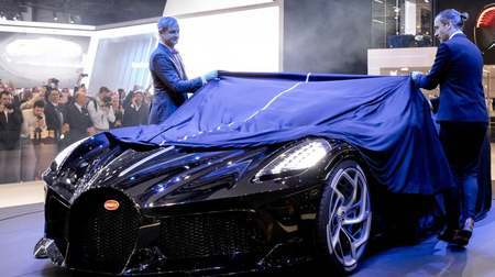 世界一高価な新車 ― ブガッティ設立110周年を祝う「La Voiture Noire（黒いクルマ）」、お値段13億8,000万円