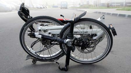 “圧縮率の高い”折り畳みが可能な自転車「SU18」