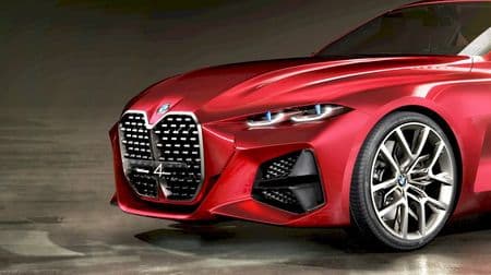 縦長キドニーグリルがゴツい、ミラーが細い ― BMW「Concept 4」、フランクフルトモーターショーで公開