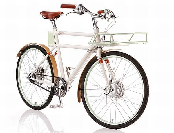 「FARADAY PORTEUR」は、1950年代の欧州のデリバリー用自転車にヒントを得た　　電動アシスト自転車　　大容量のカゴが取り付け可能です