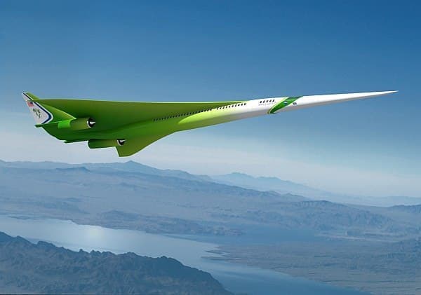 ロッキード・マーティンによる新世代超音速旅客機予想図　　（出典：NASA/ロッキード・マーティン）